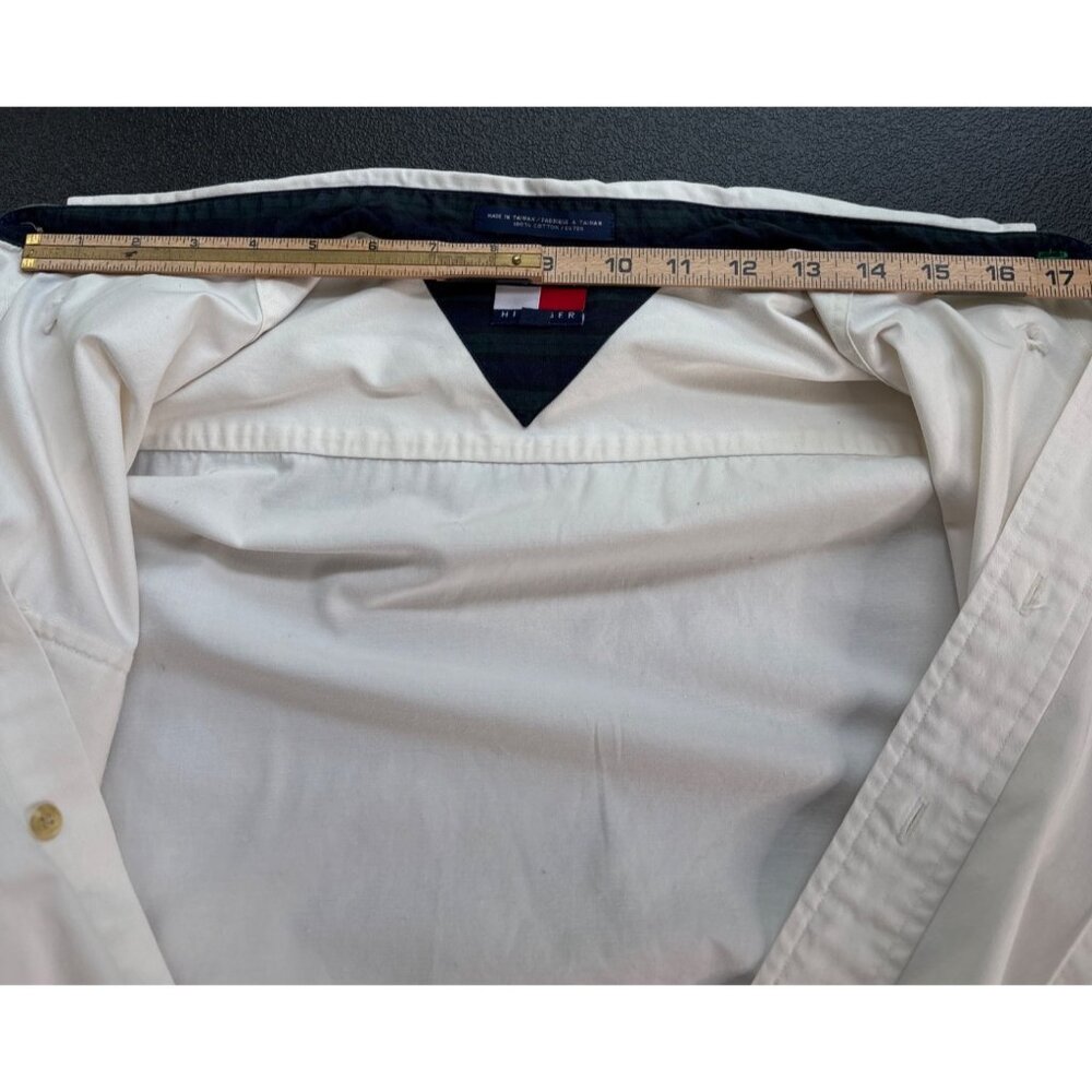 Vintage 90's Men's Tommy Hilfiger Crest Officer Shirt Size XL - Picture 11 of 11